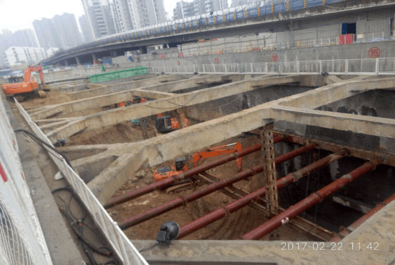 合肥市轨道交通3号线工程淮南路站基坑监测 1